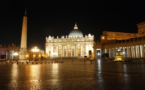 Piazza San Pietro during the Night