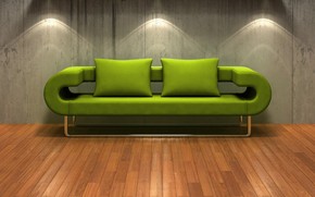 3D Couch wallpaper