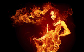 Woman in Fire
