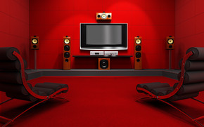Red Room With Home Cinema