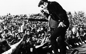 Elvis Presley on The Stage wallpaper