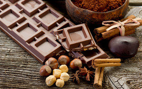 Chocolate and Cinnamon and Nuts wallpaper