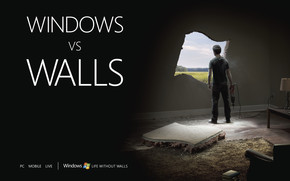 Windows vs Walls wallpaper