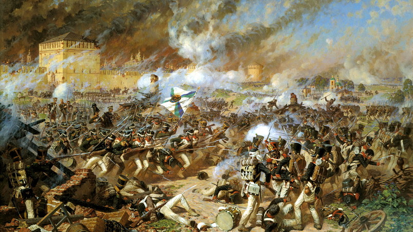 War Scene Paint wallpaper