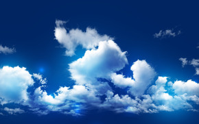 Blue Sky and Clouds wallpaper