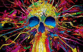 Colourful Skull