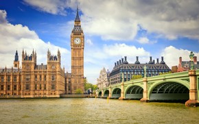London Bridge and Big Ben wallpaper
