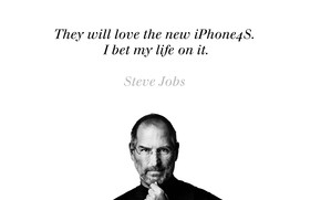 Steve Jobs about iPhone 4S wallpaper