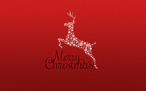 Merry Christmas Red Card wallpaper
