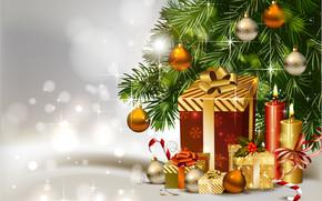 Gifts Under Christmas Tree wallpaper