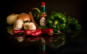 Cool Vegetables and Sauce wallpaper