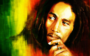 Bob Marley Portrait Painting