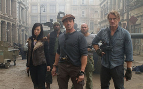 The Expendables 2 On Set wallpaper