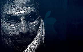Steve Jobs Word Art wallpaper