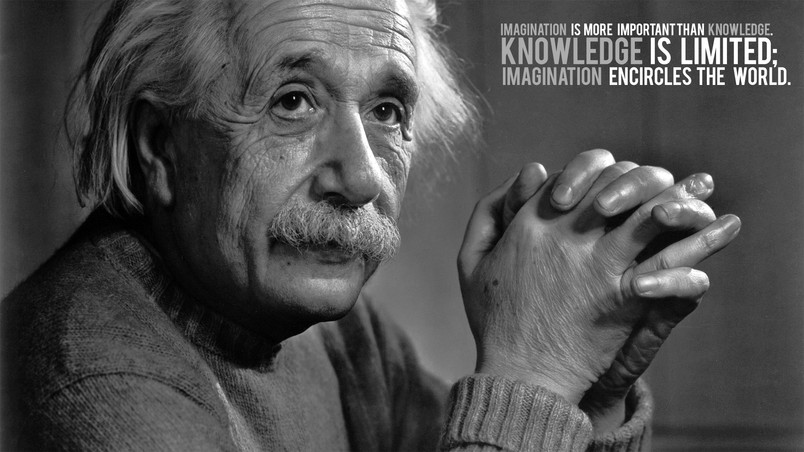 Albert Einstein Black & White wallpaper