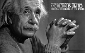 Albert Einstein Black & White wallpaper