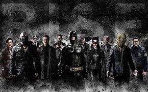 The Dark Knight Rises Cast wallpaper