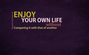 Enjoy Your Life Quote