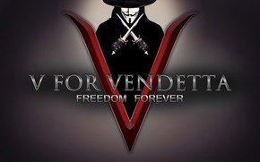 V for Vendetta Freedom Forever wallpaper