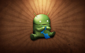 Funny Android Eating wallpaper
