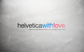 Helvetica with Love wallpaper