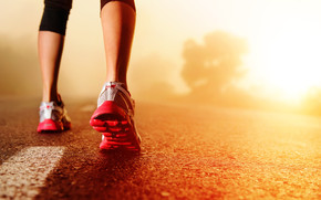 Nike Running and Sunrise wallpaper