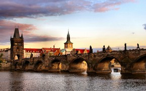 Prague Bridge Landscape
