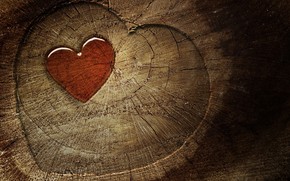 Wood Heart wallpaper