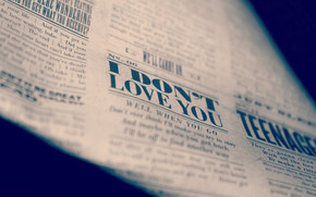 I Dont Love You Typography