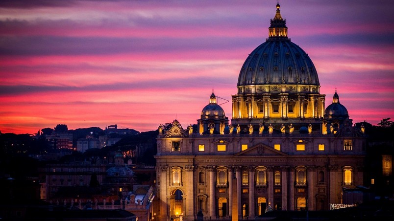 Vatican Night View wallpaper