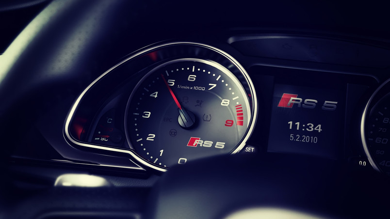 Audi RS5 Dashboard wallpaper