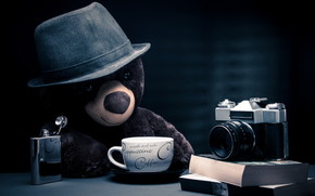 Coffee Time for Teddy Bear wallpaper