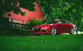 Red Audi RS7 wallpaper