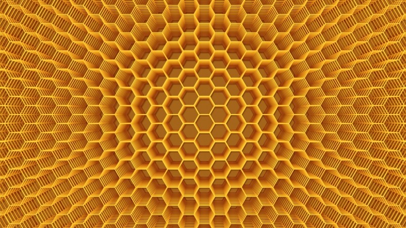Abstract Honeycomb Structure wallpaper