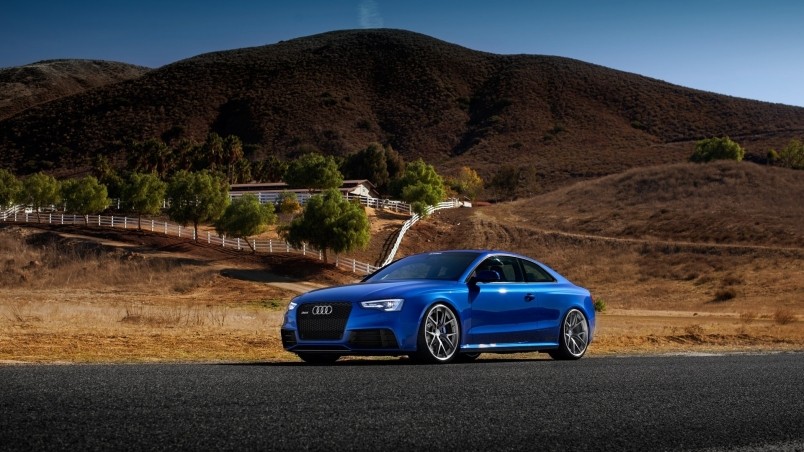 Blue Audi RS5 Sport Car wallpaper