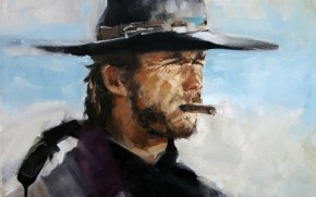 Clint Eastwood Painting wallpaper