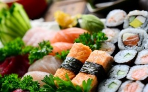 Appetizing Sushi Rolls