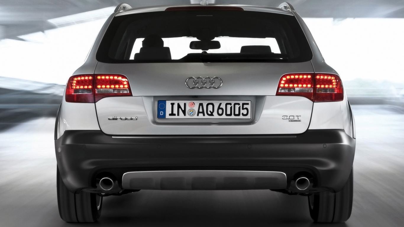 2009 Audi A6 allroad quattro - Rear Speed for 1366 x 768 HDTV resolution