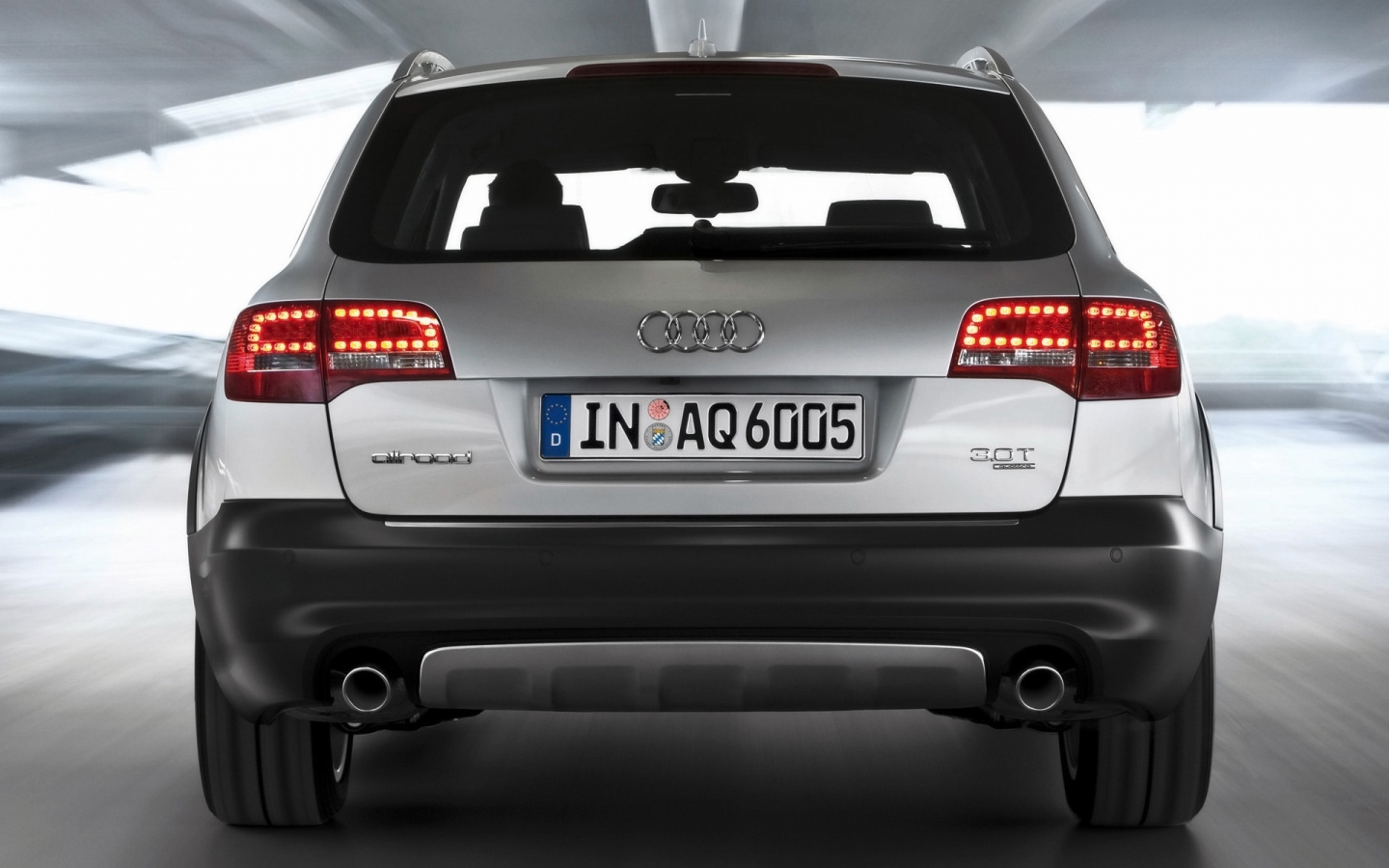 2009 Audi A6 allroad quattro - Rear Speed for 1440 x 900 widescreen resolution