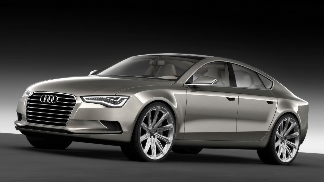 2009 Audi Sportback Concept - Front And Side for 1366 x 768 HDTV resolution