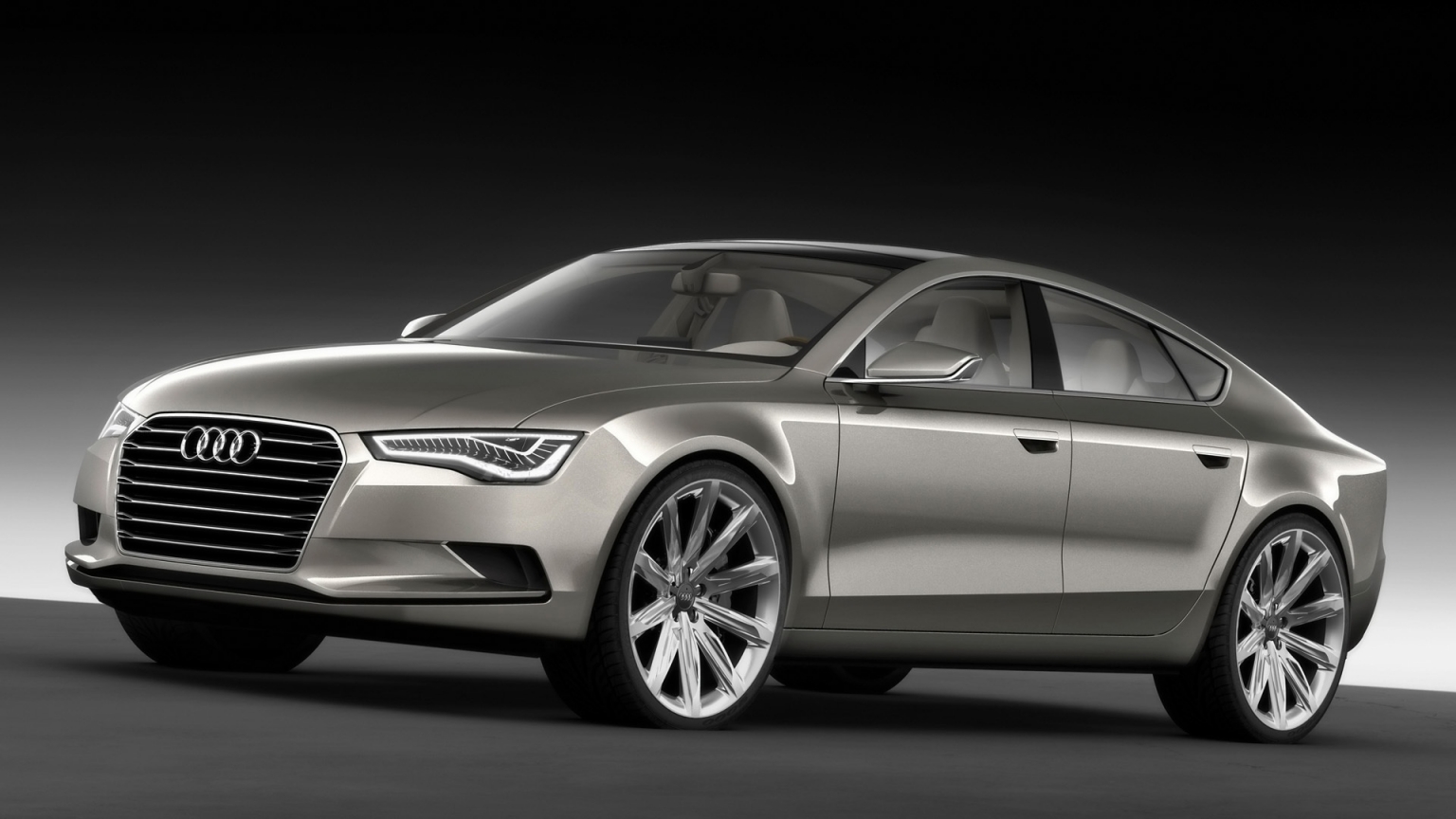 2009 Audi Sportback Concept - Front And Side for 1536 x 864 HDTV resolution