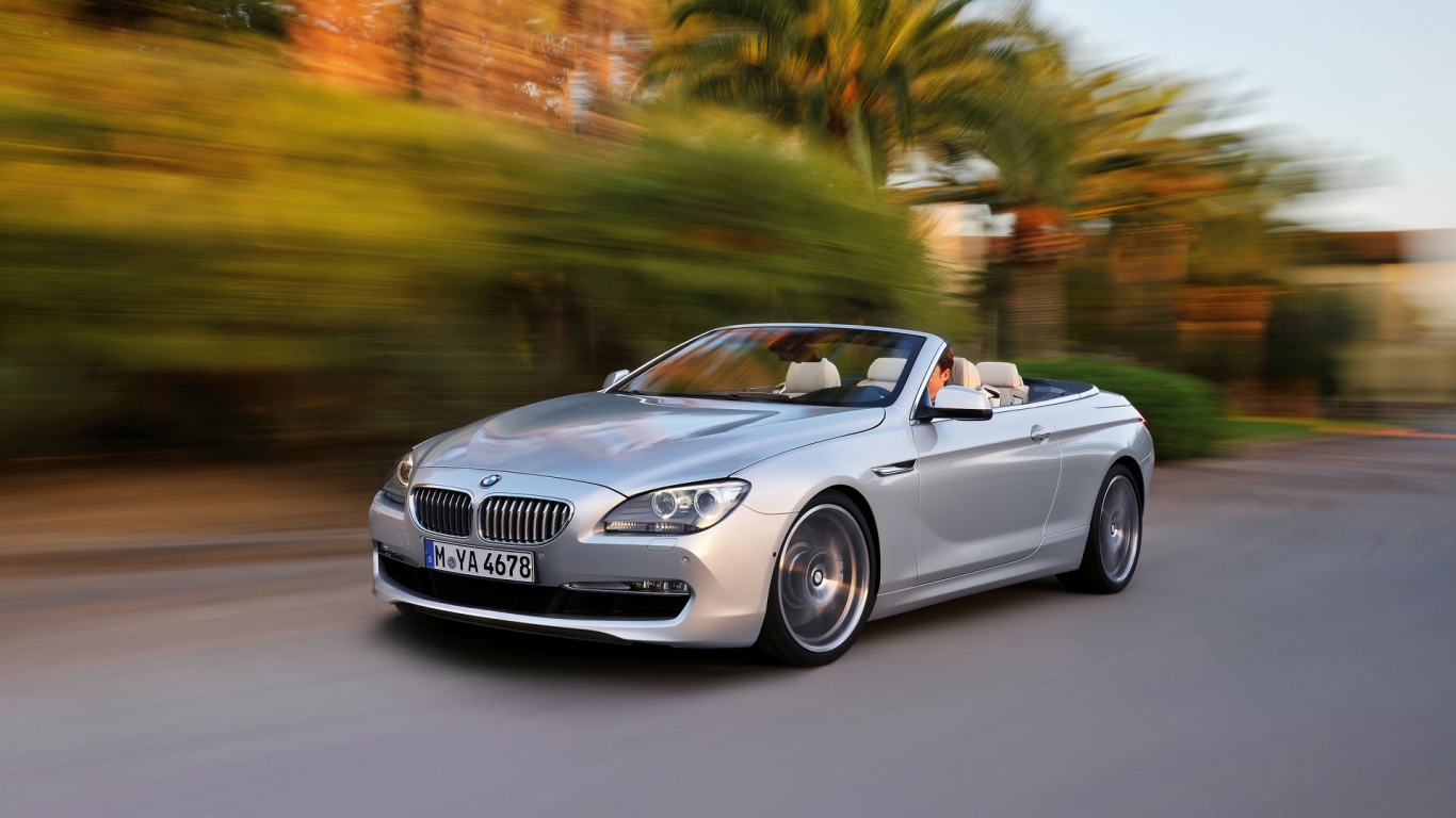 2011 BMW 6 Series Convertible Topless for 1366 x 768 HDTV resolution