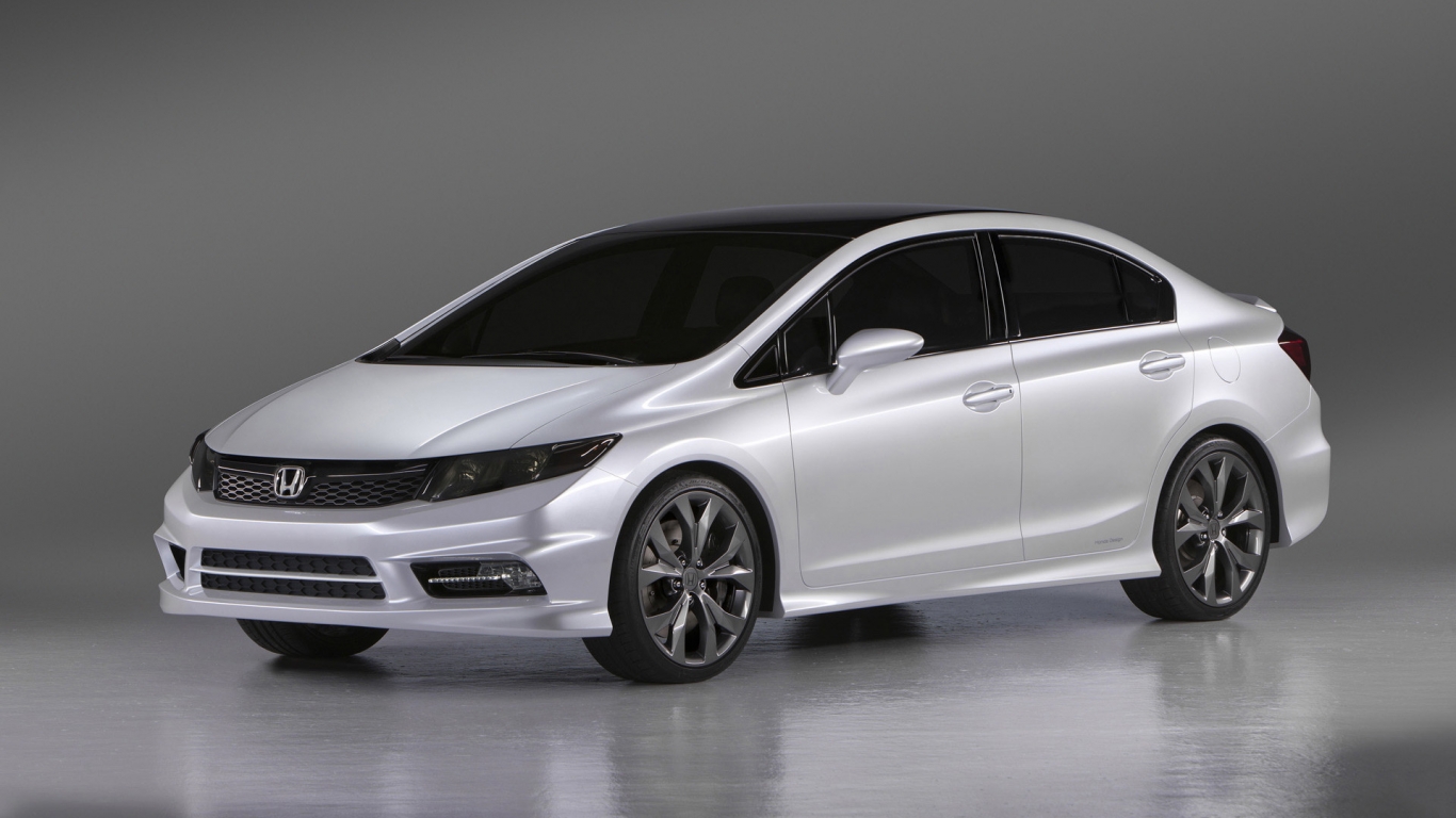 2011 Honda Civic Concept for 1366 x 768 HDTV resolution