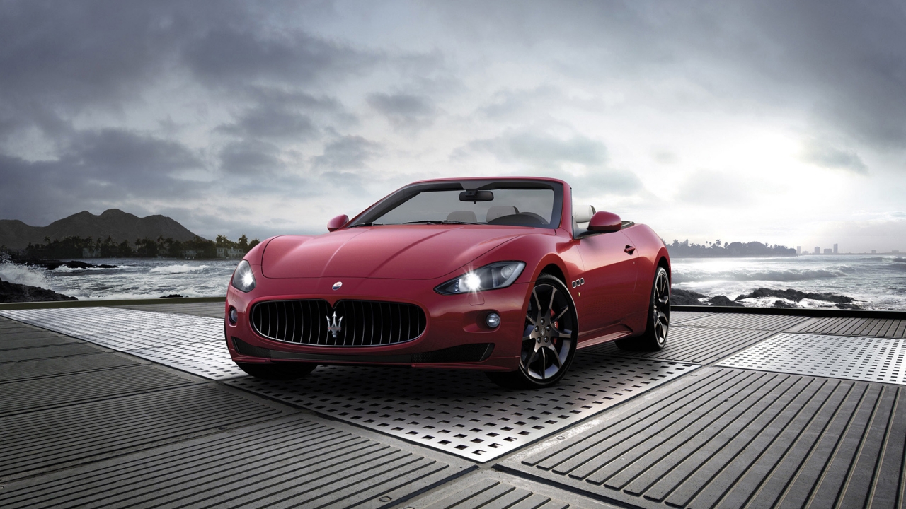 2011 Maserati GranCabrio Sport for 1280 x 720 HDTV 720p resolution