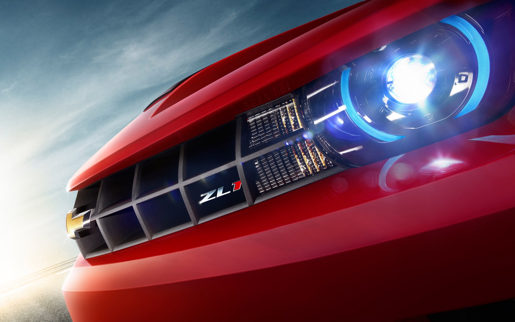 2012 Chevy Camaro ZL1 Headlight for 1680 x 1050 widescreen resolution