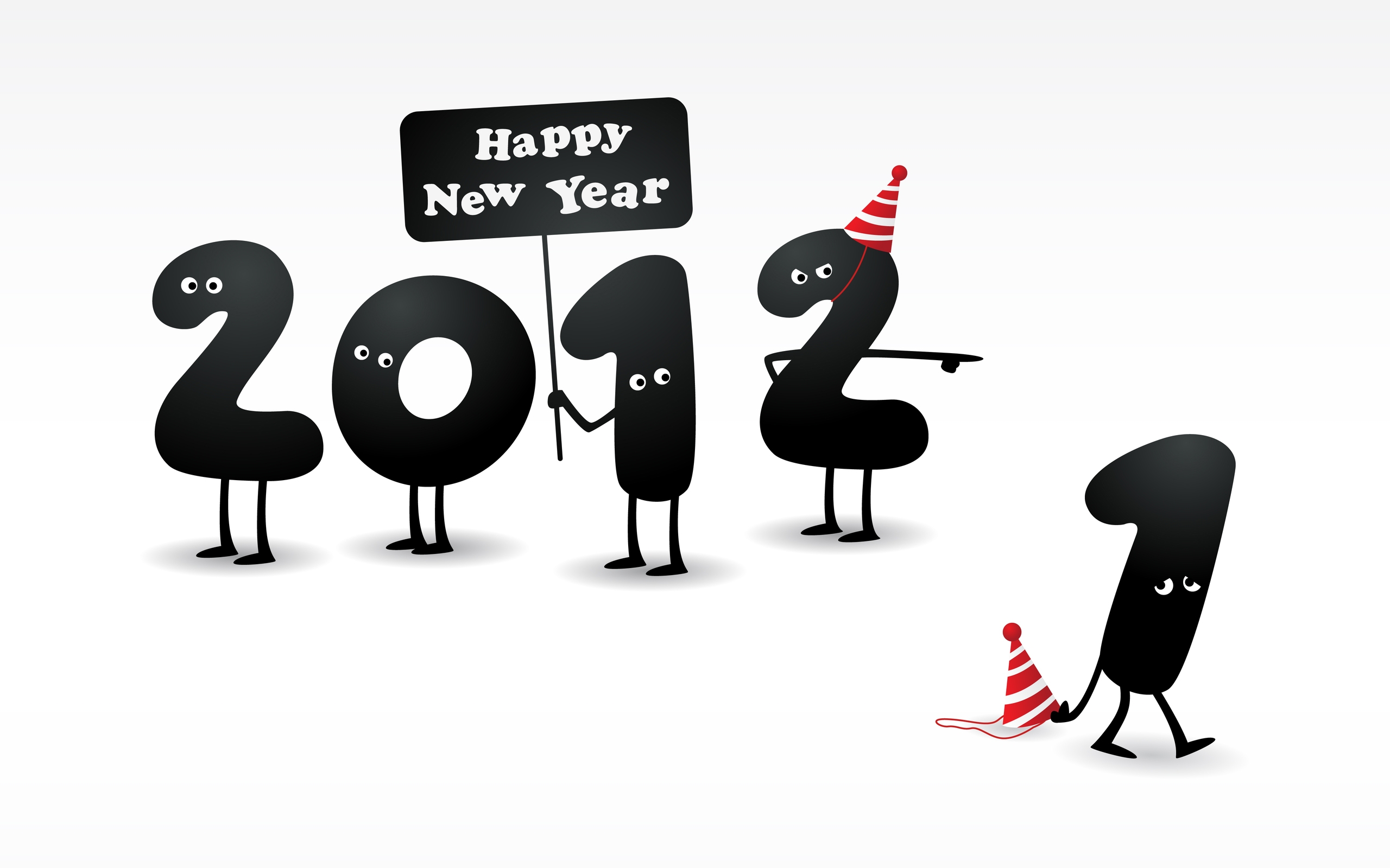 2012 Happy New Year for 2560 x 1600 widescreen resolution