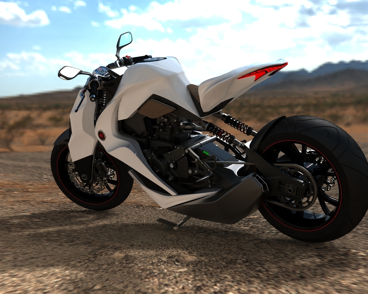 2012 Hybrid Motorcycle Concept for 1280 x 1024 resolution