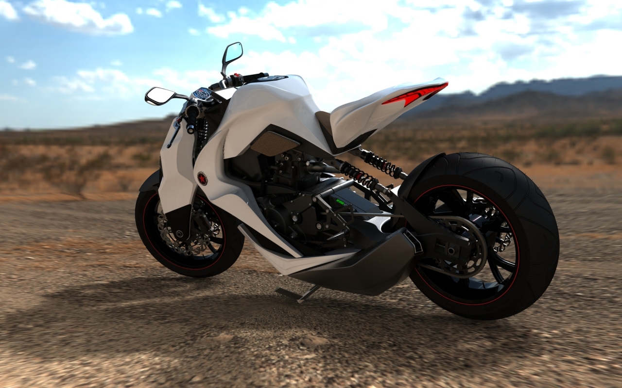 2012 Hybrid Motorcycle Concept for 1280 x 800 widescreen resolution