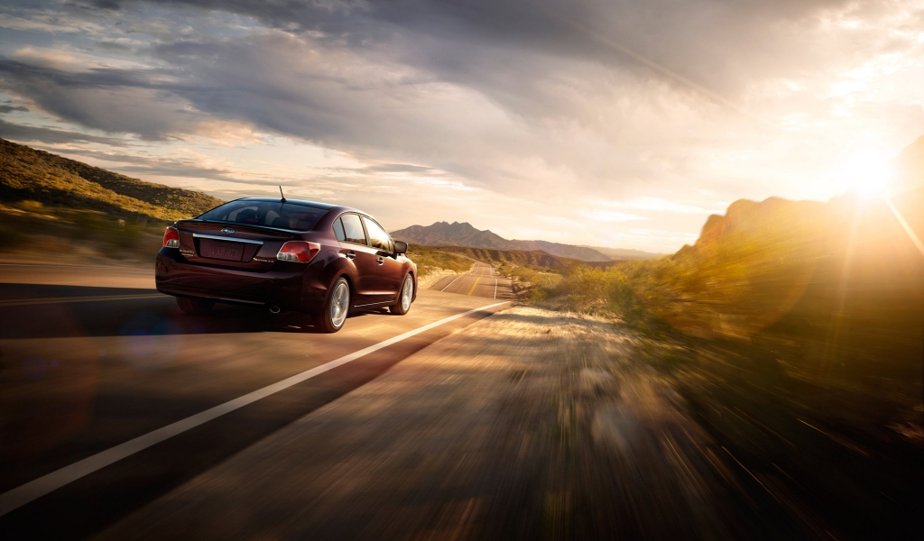 2012 Subaru Impreza Limited for 1024 x 600 widescreen resolution