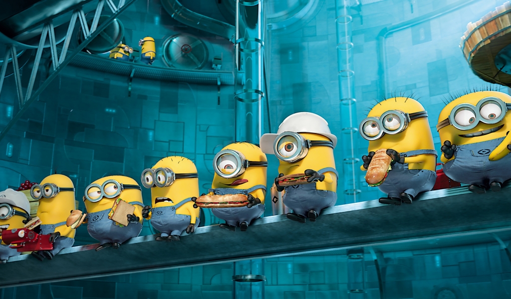 2013 Despicable Me Minions for 1024 x 600 widescreen resolution